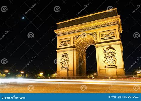 Arc De Triomphe Arch Of Triumph Paris France Stock Image Image Of