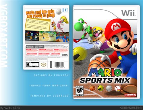 Mario Sports Mix Wii Box Art Cover by Pixelfox