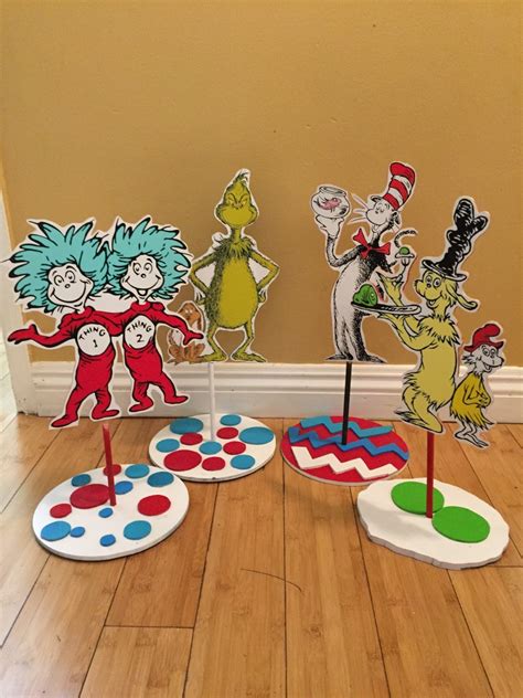 Dr Seuss Cat In The Hat Inspired Centerpiece By Southflower