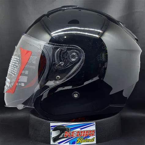 Jual Helm Kyt Kyoto R Solid Polos Half Face Putih Hitam Doff Grey