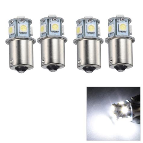 4x 12V DC 1156 BA15S White 8 LED SMD SIDE LIGHT INDICATOR BULB 6000K