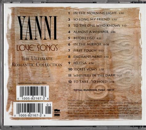 LOVE SONGS - Yanni, 1999 CD