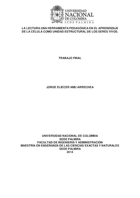 PDF LA LECTURA UNA HERRAMIENTA PEDAGÓGICA EN EL APRENDIZAJE PDF