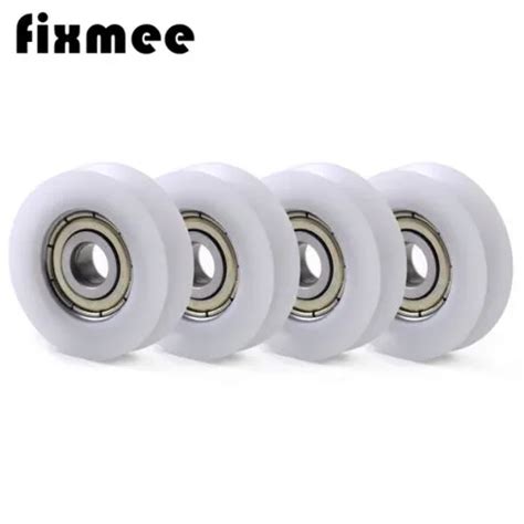 Fixmee 10 Pcs U Nylon Plastic Embedded 608 Groove Ball Bearings 8 30