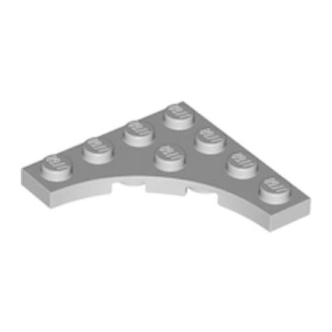 Lego 35044 6353802 Plate 4x4 With Curved Cutout 3x3 Light Bluish Gray