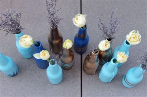 DIY Beer Bottle Bud Vases - Shelterness