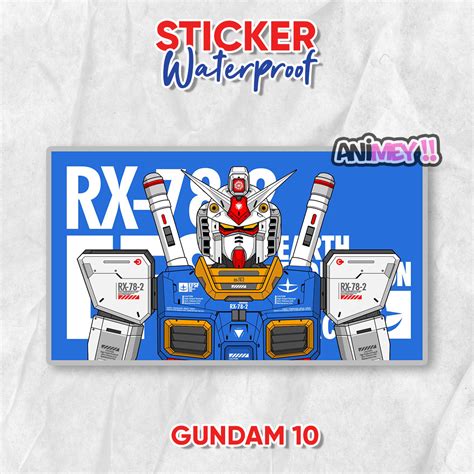 Jual Stiker Gundam Sticker Anime Waterproof Shopee Indonesia