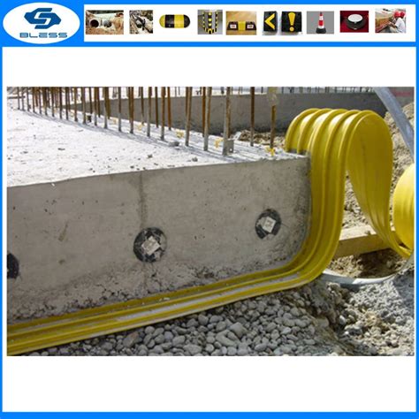 Pvc Ribbed Waterstop With Centerbulb For Construction Joints Concrete