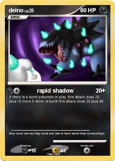 Pokémon Deino 42 42 Rapid Shadow My Pokemon Card