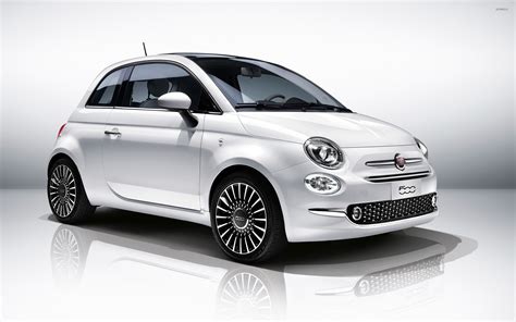 2016 White Fiat 500 front side view wallpaper - Car wallpapers - #50648