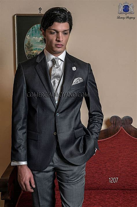 Traje De Novio A Medida Gris Modelo 1207 Mario Moreno Moyano Grey