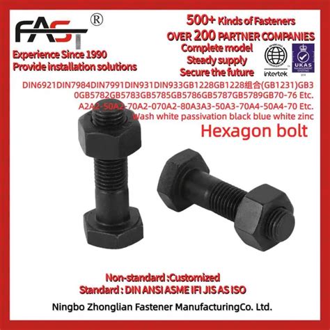 Hdg Astm F A A A M High Strength Heavy Hex Structural Bolt