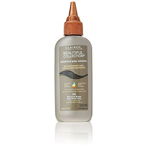 Clairol Beautiful Collection Advanced Gray Solution Hair Color, 3 fl oz ...