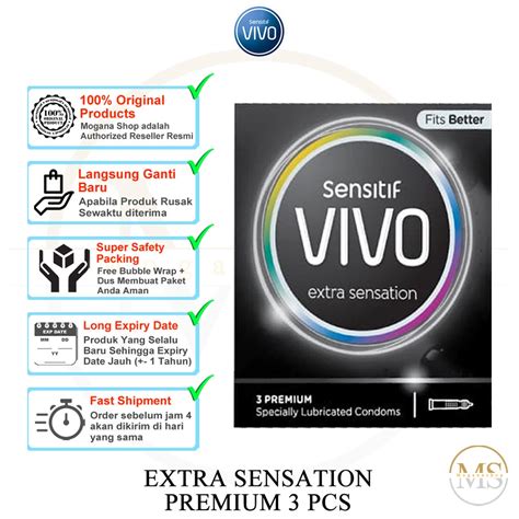 Jual VIVO Extra Sensation Kondom Kontrasepsi Gerigi Ulir Shopee