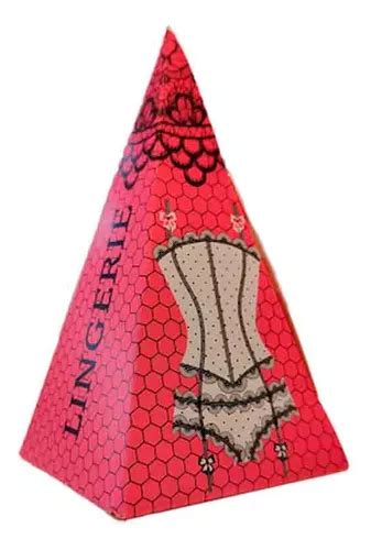 Caixa Cone Chá Lingerie Rosa E Preto x x cm und MercadoLivre