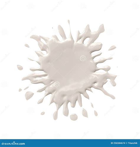 A Drop of Liquid Spread Over the Surface. Abstract Spatter Stock