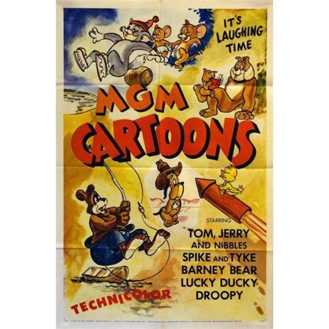 "MGM Cartoons" Film Poster, 1956 | Mgm, Short subject, Cartoon