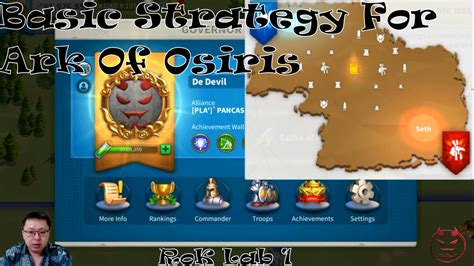 Ark Of Osiris Basic Guide And Strategy RoK Lab 1 Rise Of Kingdoms