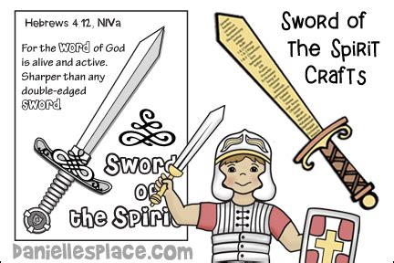 Armor Of God Sword Of The Spirit Bible Lesson Printable Craft Patterns