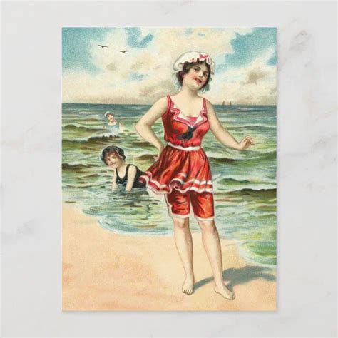 Vintage Bathing Beauties Postcard Zazzle