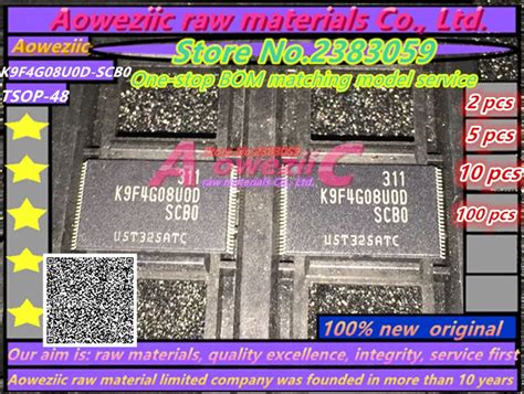 Aoweziic 100 New Original K9F4G08U0D SCB0 K9F4G08U0D SCBO TSOP48