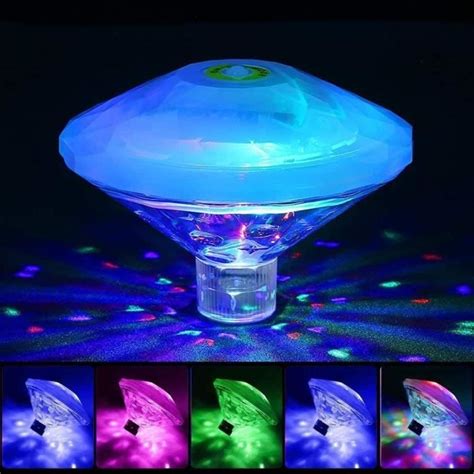 Lampe Sous Marine Flottante Diamant Rgb Ip Tanche Pour Piscine Et