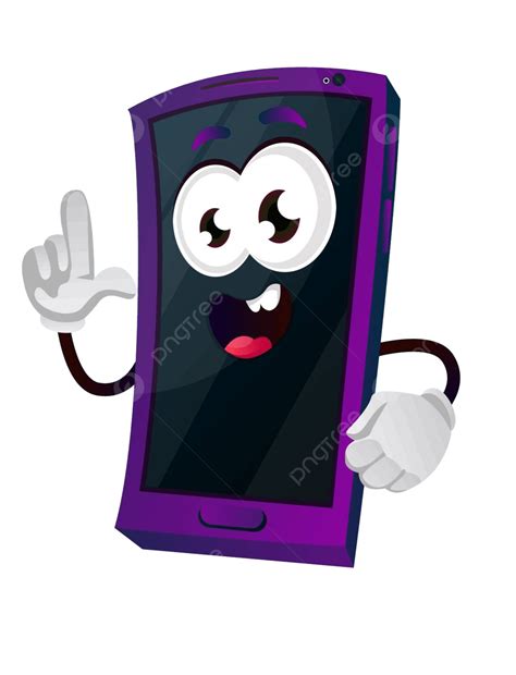 Vector Illustration Of A Joyful Mobile Emoji On A White Background