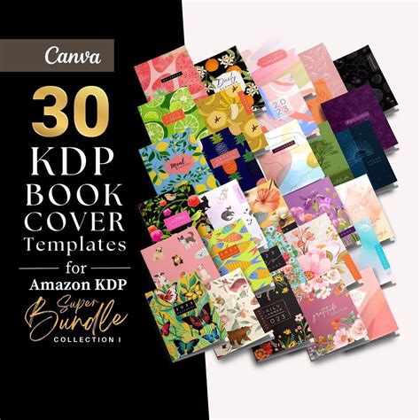 Kdp Book Cover Templates Editable In Canva X Paperback For