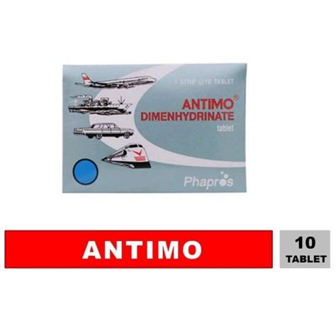 Jual Antimo Tablet Per Strip Isi Tablet Anti Mabuk Mual Shopee