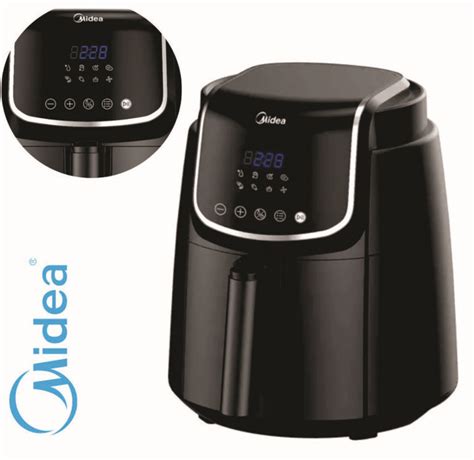 Freidora de aire MIDEA 4Lts negra Digital AF D140BAR1 AllCell y más