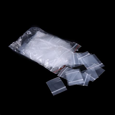 1000 PCS 4x3cm Small Plastic Zipper Bag Ziplock Bag Mini Zip Lock