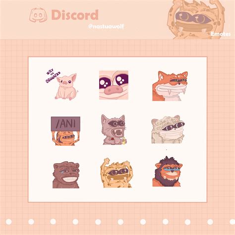 9 Twitch emoticons by nastuawolf on DeviantArt