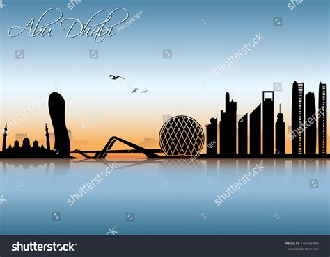 Abu Dhabi Skyline Vector Illustration 148466489 Shutterstock