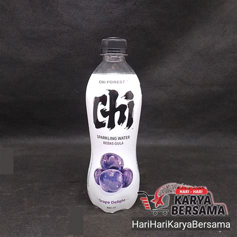 jual minuman ringan chi forest sparkling water grape delight ml