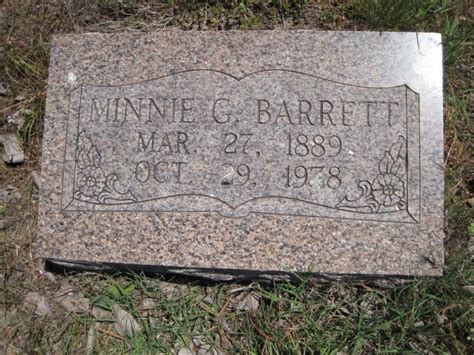 Minnie Caroline Gann Barrett 1889 1938 Mémorial Find a Grave