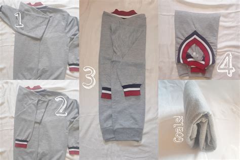 cara melipat baju lengan panjang dengan cepat 3