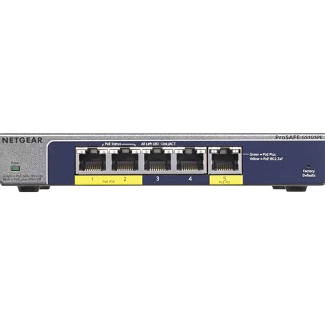 Netgear Prosafe Plus 5 Port Gigabit Ethernet Switch