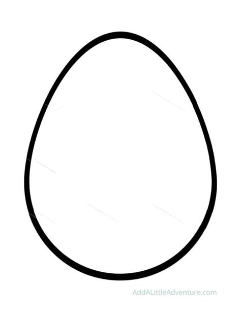 Template Of An Egg