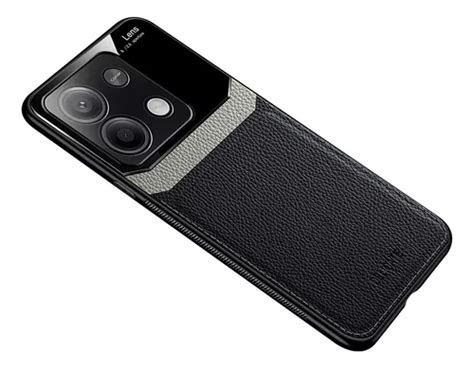 Funda Piel Sintetica Para Redmi Note Poco Mica De Color Negro Redmi