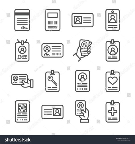 Id Card Identification Identity Identity Card Stock Vector Royalty Free 1460874122 Shutterstock