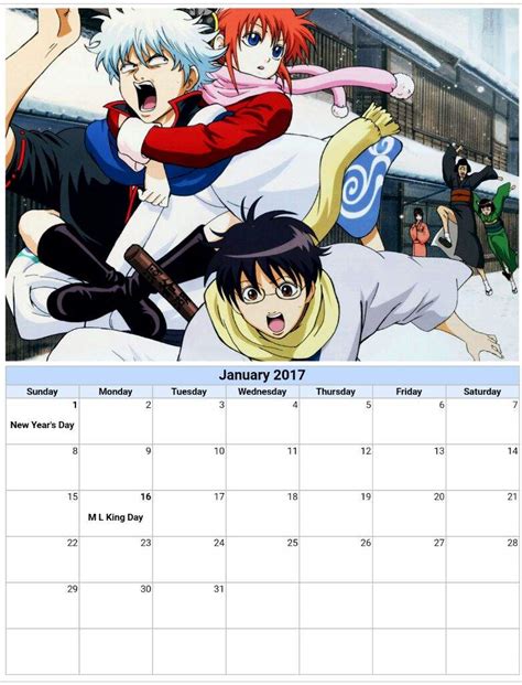 Anime Wall Calendar 2023 Printable Word Searches