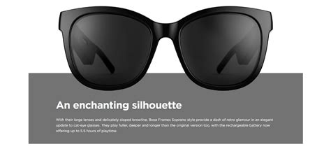 Bose Frames Soprano Bluetooth Audio Sunglasses Polarized Lenses Up To 55h Battery Life Touch