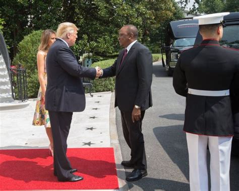 Kwa Picha Mkutano Wa Uhuru Kenyatta Na Donald Trump White House