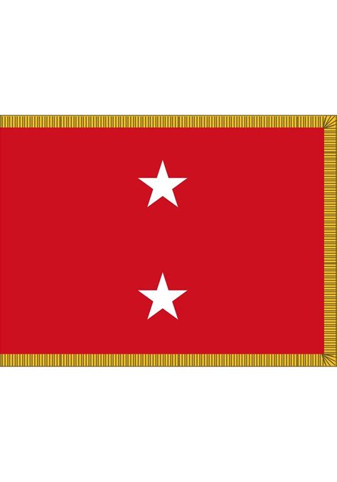 4 X 6 Ft Marine Corps 2 Star General Flag Flags With Gold Fringe