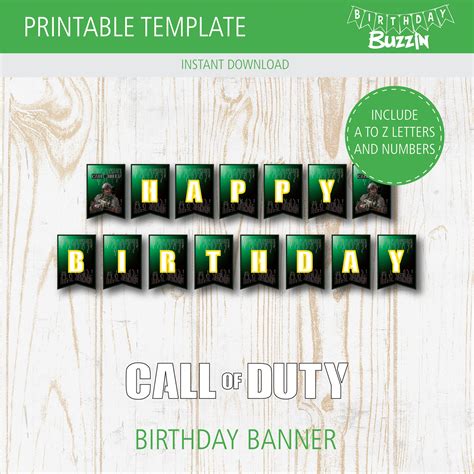 Call Of Duty Warzone Banner Personalizado De Cumplea Os Ni Os Enorme