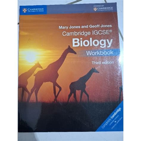 Jual Cambridge IGCSE Biology Workbook Third Edition Mary Jones Original