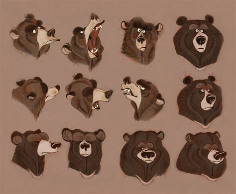 Concept Art Of Vincent The Bear From Dreamworks Over The Hedge Art By