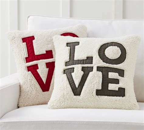 Love Sherpa Decorative Pillow Cover | Pottery Barn