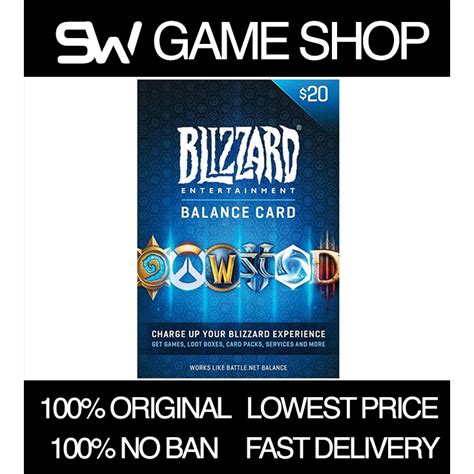 Pc Original Blizzard Game Card Battlenet Balance Us Instant Shopee