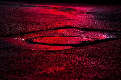 Abstracted Street Puddles Awash In Neon By Slava Semeniuta Colossal